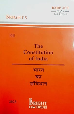 CONSTITUTION OF INDIA (BHARAT KA SAMVIDHAN) (DIGLOT) [ENGLISH / HINDI] [BARE ACT]