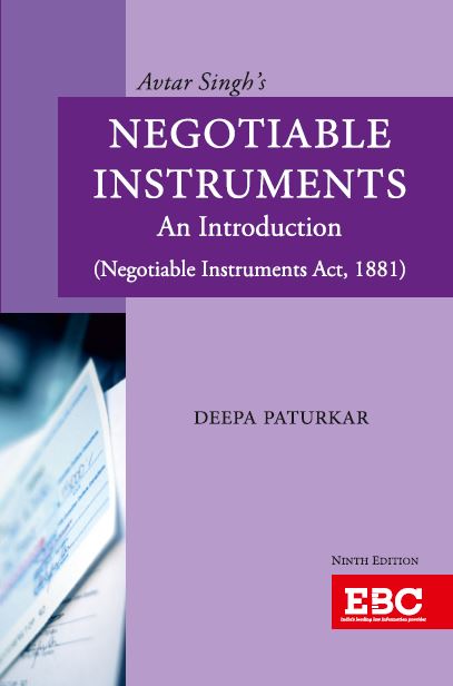 Negotiable Instruments - An Introduction (Negotiable Instruments Act, 1881)