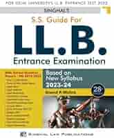 S S Guide for LL.B. Entrance Examination (2023-24)