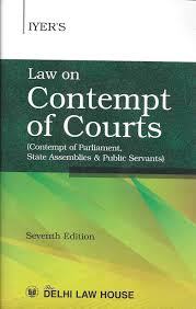 Law on Contempt of Courts (Contempt of Parliament, State Assemblies & Public Servants)