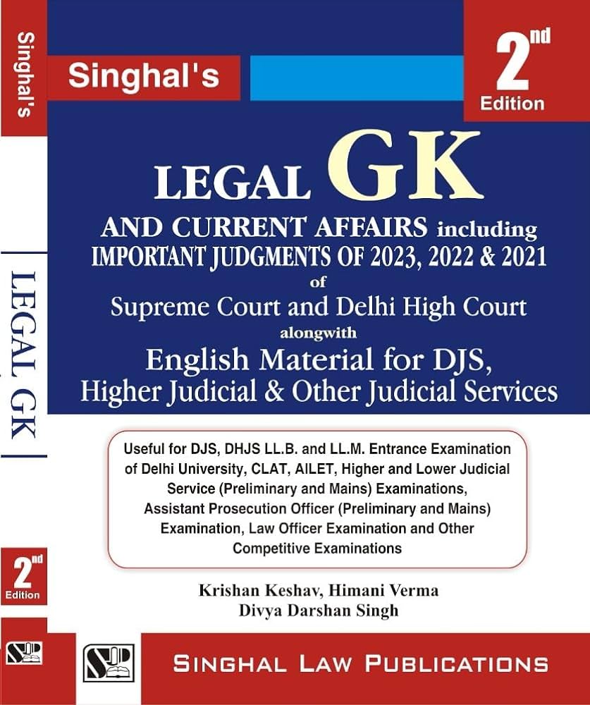 Legal Gk & Current Affairs including Important Judgments