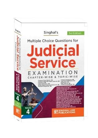 Multiple Choice Questions for Judicial Service Examination Volume 4 (Chapter Wise & Topic Wise)