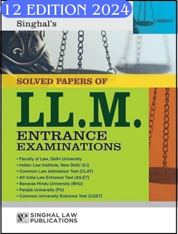 Solved Papers of LLM Entrance Examinations