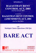 Rajasthan Rent Control Act, 2001 (Diglot) 