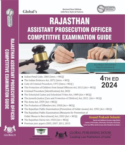 Rajasthan Assistant Prosecution Officer (APO) Competitive Examination Guide