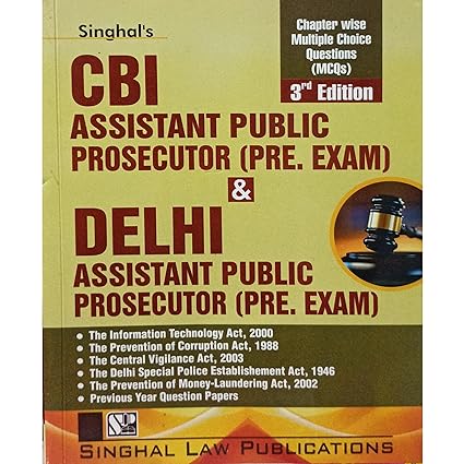 CBI/Delhi Assistant Public Prosecutor (Pre. Exams) Chapter Wise Multiple Choice Questions